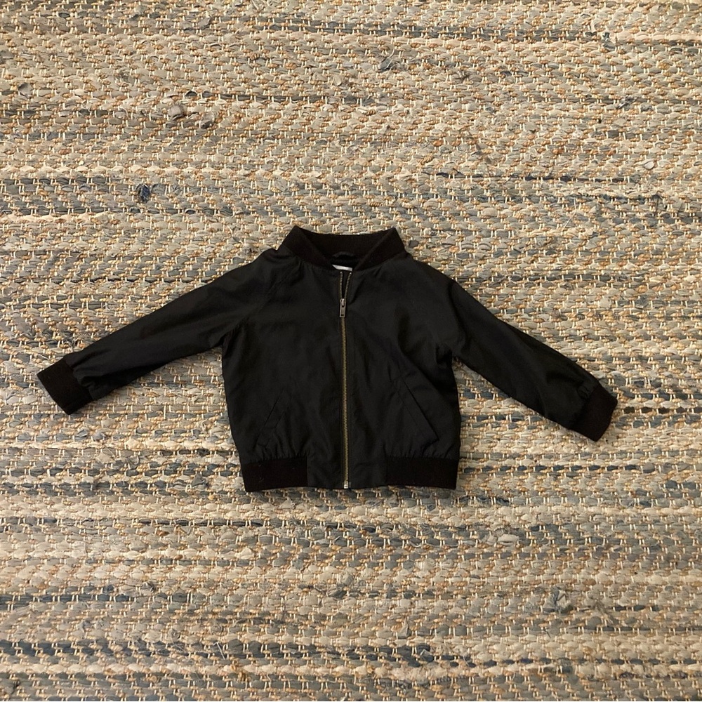 Cute Black Toddler Cos Bomber Jacket